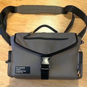 Ted Baker HighBid Messenger Bag / Satchel - Taupe $200 Retail